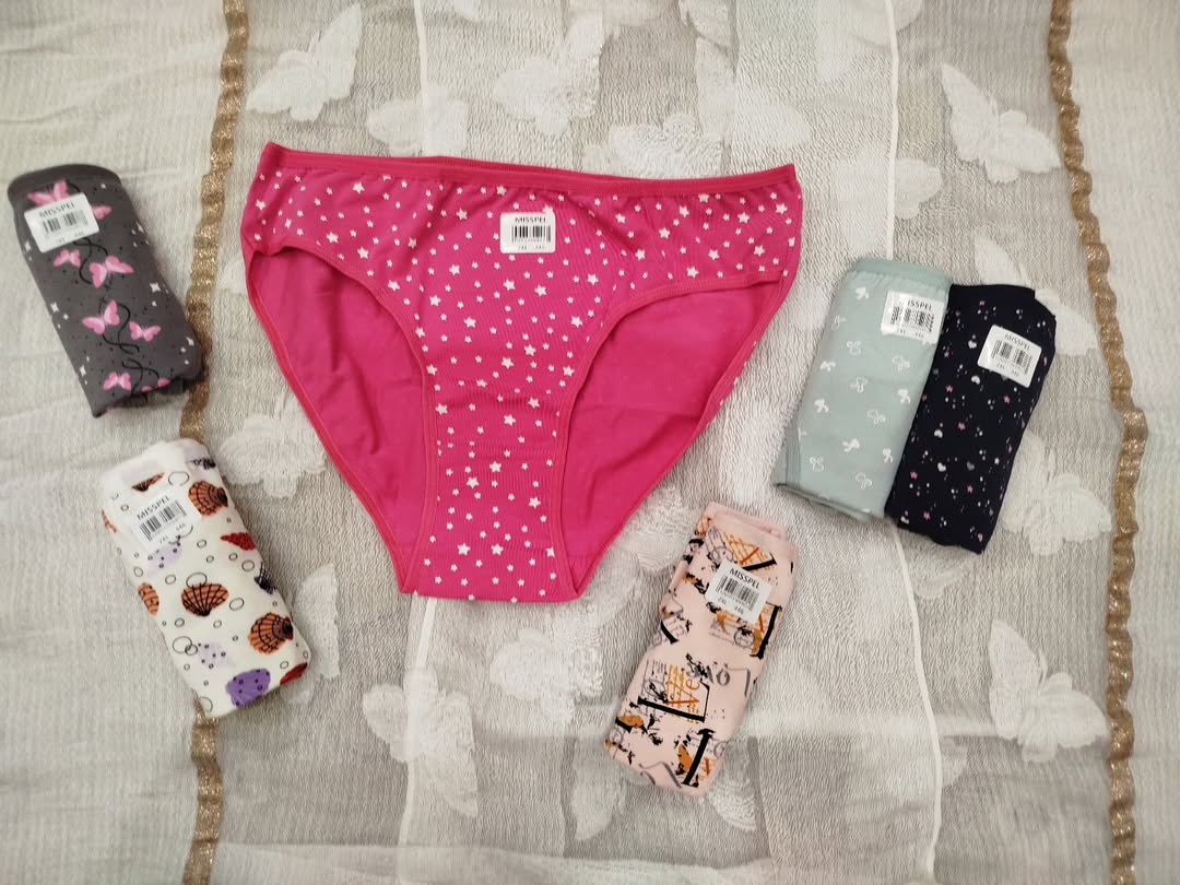 شورت زنانه نخ پنبه برند میسپل طرحدار سایز 2XL