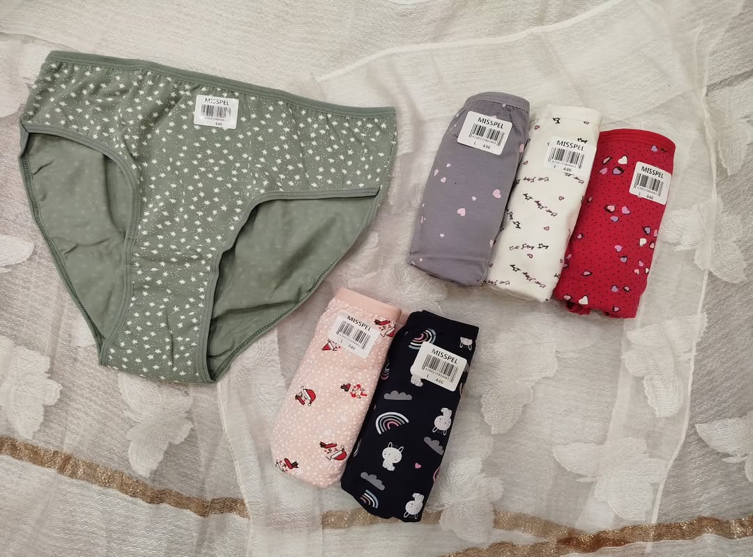 شورت زنانه نخ پنبه برند میسپل طرحدار سایز L