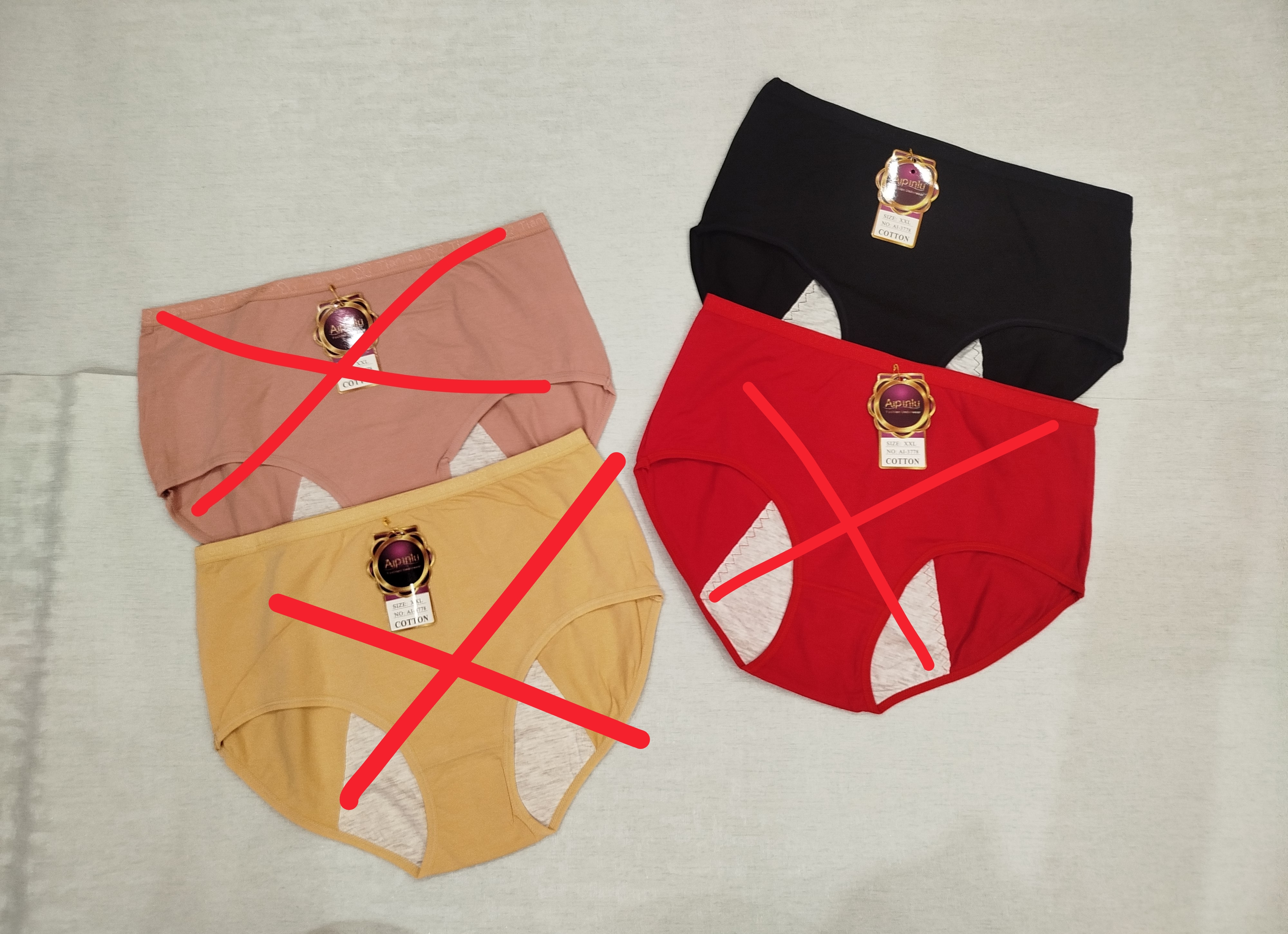 شورت بهداشتی نخ پنبه سایز xxl